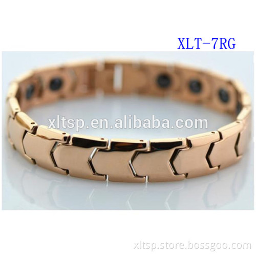 Rose Gold 316L stainless steel quantum energy bracelet women